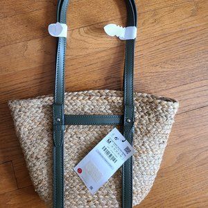 Zara medium Jute Tote Bag